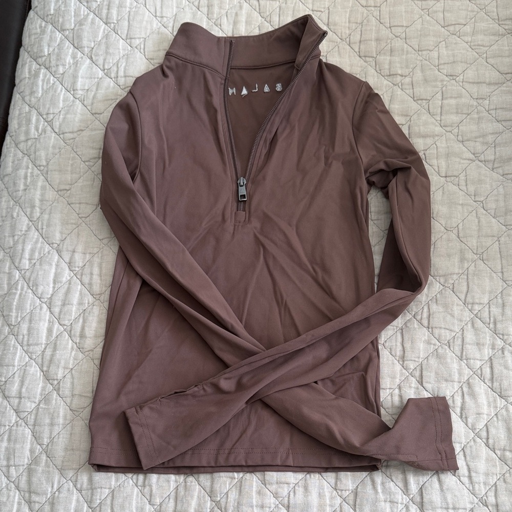 Balance Athletica Brown Women's Half-Zip Sweatshirt